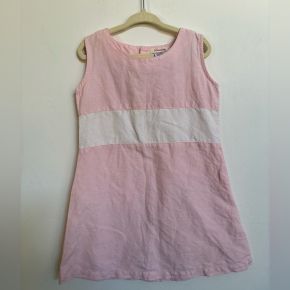 Sweetdil vintage linen dress for little girls size 4 - Picture 8 of 9